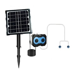 Solar Pond Aerator with Adjustable Output Timer and 18H/36H For Battery Life