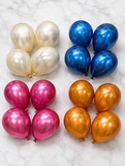 PABUES BABY Balloon Box Set 4pcs White Clear Paper Plastic Baby Shower