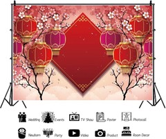 High-Definition 8x6ft Chinese New Backdrop – Perfect for Festive Photos
