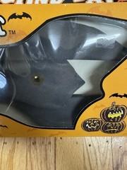 VTG Halloween 9” 90s Flying ANIMATED VAMPIRE BAT Flaps Wings Light Up Eyes WORKS