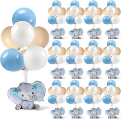 12 Sets Elephant Baby Shower Balloon Stand Kit for Table It’S a Boy Baby Shower