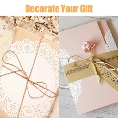 100 Pieces Paper Doilies, 12 Inch Doilies for Food, Disposable Lace Paper Doi…