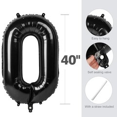 30Th Birthday Decorations For Her Him Balloons for 30 Birthday Number 30 Black