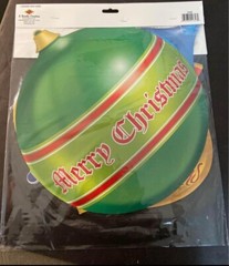 Christmas Ornament 16-Inch Cutout Set 4 Pack Christmas Party Decorations