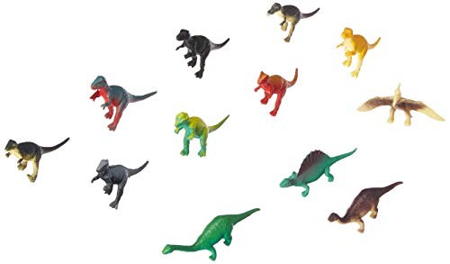Dozen Small Toy Dinosaurs: 2.5 inch Plastic Toy Dino Figures
