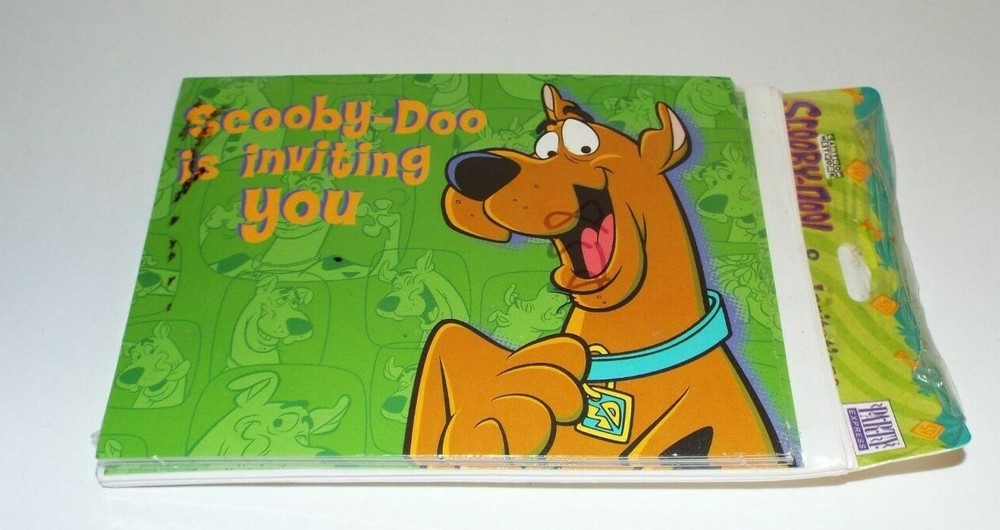 Scooby-Doo Is Inviting You To A Great Birthday Party 8 Invitations Sealed