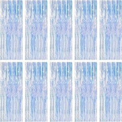 10 Pack Iridescent Backdrop Party Decorations Tinsel Curtain Party Backdrop F…