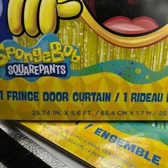SpongeBob Squarepants Party Decorations Door Curtain, Table Decor, Hanging Decor