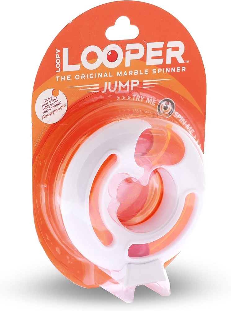 Blue Orange Loopy Looper Jump The Original Marble Spinner Skill Fidget NEW