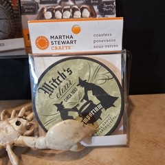 Martha Stewart Halloween Collection Witch’s Elixer Coasters Wrappers Tent Cards