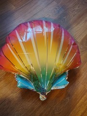 Sea shell Rainbow foil inflatable balloon 20.75 in party decoration 6 Pkgs/Shell