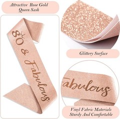 80th Birthday Gifts Decorations for Women, Including 80 year old Birthday Cake T