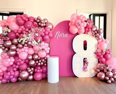 Pink Balloon Arch Kit, 152Pcs Hot Pink Metallic Pink Shades of Pink and Confe…