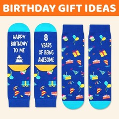 8th Birthday Gifts for Boys – Socks for Boys Girls Age 8, Presents for 8 Year…