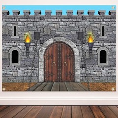 Medieval Party Decorations Castle Backdrop Knight Wall Backdrop Keepers of Th…