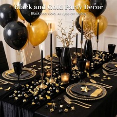 Luxurious 150PCS Black Fake Ice Rocks – Versatile Table Scatter & Craft Gems