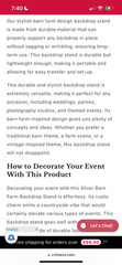 CV LINENS Backdrop + FRAME – kids Birthday Party red Barn Photo Background