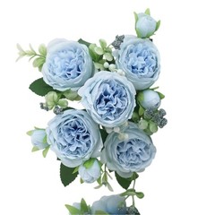 Artificial Peony Bouquet Silk Realistic Flowers for Home Party Table Decor