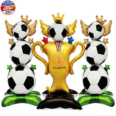 3PCS Soccer Party Decorations Set for World Cup 2026 Decorations, Inflatable Soc