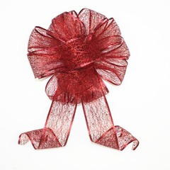 Christmas Tree Bow with Streamer Red Edge Christmas Bow-knot Bouquet Gift