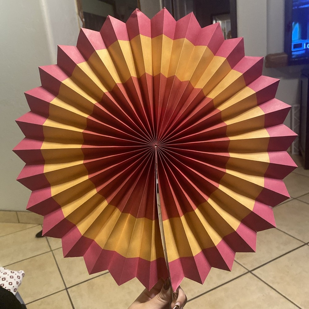 17 Colorful Hanging Paper Fan round Wheel Disc for Fiesta Party Supplies Decorat