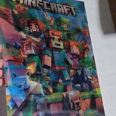 Minecraft 3d Lenticular Poster, Depicts Multiple Images As Shown. 16×12