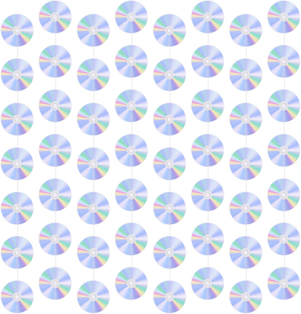 8 Packs CD Decor CD Disco Banner, 2000S Party Decorations Y2K Party Decorations
