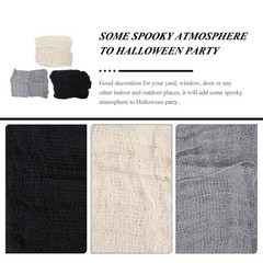 3Pcs Durable Halloween Gauze Cloth for Haunted House and Terror Scene Props