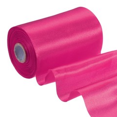 4 Inches x 22 Yards Satin Ribbon Roll Gift Wrapping Ribbon, Rose Red