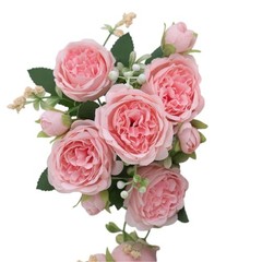 Artificial Peony Bouquet Silk Realistic Flowers for Home Party Table Decor
