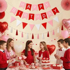 SmoothNovelty 139 Pcs Felt DIY Custom Banner Kit Include 104 Letters 18 Swall…