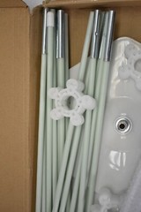 Tekxyz Balloon Arch Stand Kit Adjustable Frame White Kit 3m Wide x 2.2m High