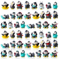 48 Pcs Mini Penguin Figurines Bulk Cute Miniature Penguin Figurines Collection