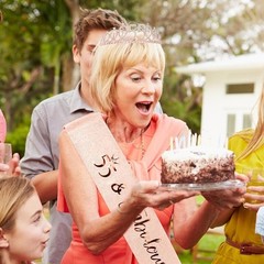 Birthday Diva Set: 55th Crown & Sash – Stunning Design for Fabulous Celebrations