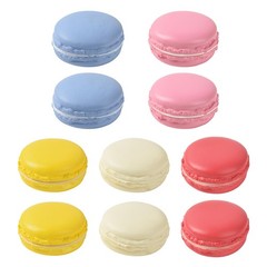 10 PCS Fake Macarons Cake Mixed Colors Artificial Simulation Dessert Model