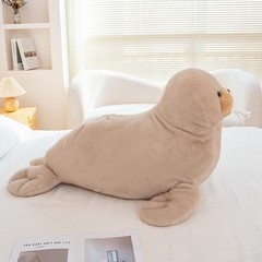 Realistic Walrus Plush Pillow Soft Stuffed Sea Animal Cushion Multiple Sizes