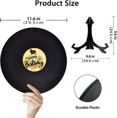 Vinyl Record Birthday Decorations, Happy Birthday Party Favor Sign Poster, Large