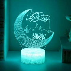 Eid Mubarak Ramadan Night Light Lamp For Muslim Islam Table Party Decoration