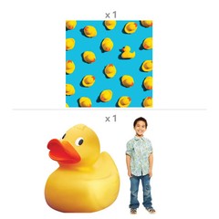 Yellow Rubber Duck Backdrop Kit – 52″ – 72″, 2 Piece