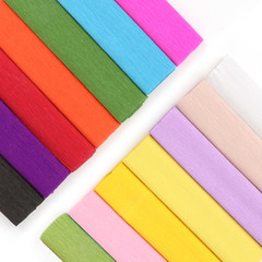 Rollos de papel crepé de 14 colores, 9,8 x 98 pulgadas de ancho