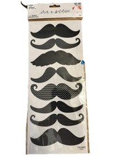 Mustache Stickers Self Adhesive ~ Stickers 8 Stickers Per Package 5” Long