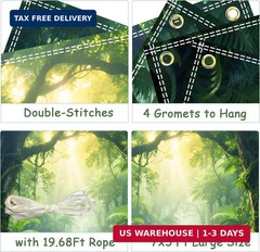 Jungle Backdrop 7x5ft Jungle Forest Photography Backdrop Rainforest Natural Scen