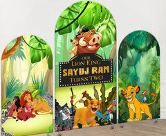 Lion King Simba Arch Cover Happy Birthday Backdrop Personalised Background Decor