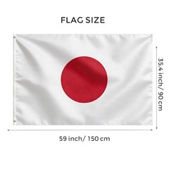 ese Flag, Flag of 3×5 Ft – Polyester Lightweight Flags with 2 Brass 1 Pc Japan