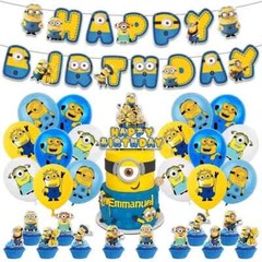 Minions Theme Birthday Party Supplies Kits,for Kids Birthday Party Decoration