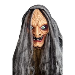 ANIMATED OLD HAG WITCH PROP Halloween Decoration Party 5ft Scary Sound Horror