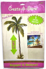 Palm Tree Luau Beach Scene Setter Summer Tropical Theme Party Wall Decoration