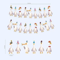 Silly Goose Party Decorations Garland Birthday Banner Garden Tea Party Hangin…