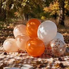 Orange Latex Balloons 12 Inch 50 Pcs Party Decorations