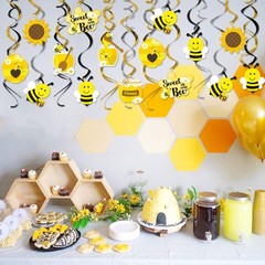 45PCS Honey Bumble Bee Hanging Swirl Decoration Ceiling Streamers for Themed …